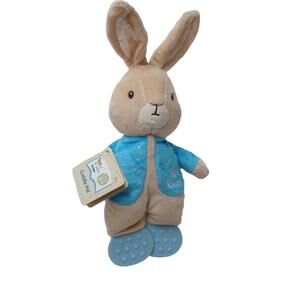Peter Rabbit Cuddle Pal Teether Rattle Crinkle Ears 2017 Beatrix Potter NEW